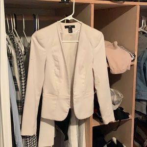 H&M fitted white blazer, size 2.